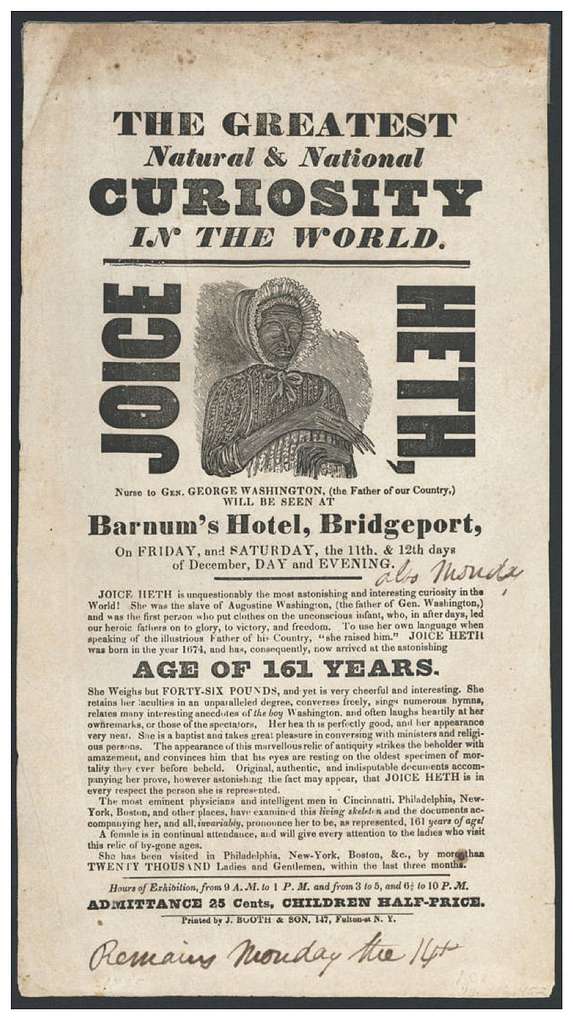 Poster publicitaire, 1835.