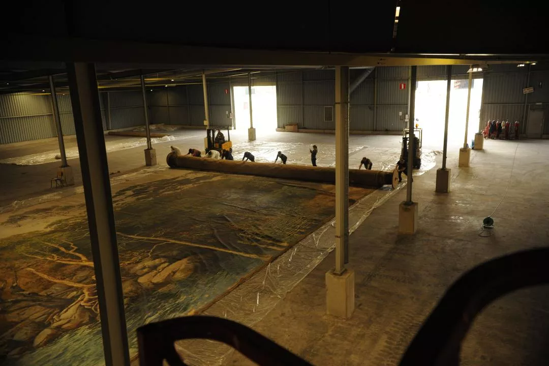 {Le Panorama du Congo} during a maintenance operation (replacement of the roller), 2022. 