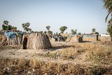 Ces cases appartiennent à des personnes déplacées nouvellement arrivées au village de Kaja (à 15 km de Bol).
