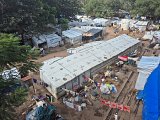 La cour de récréation de l'école élémentaire Tsehaye s'est transformée en un village de fortune depuis le début de la guerre, en novembre 2020 (septembre 2025).