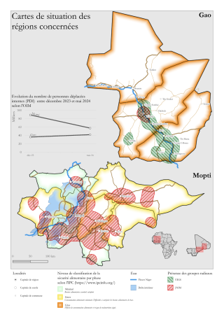 Carte des zones de l'enquête.